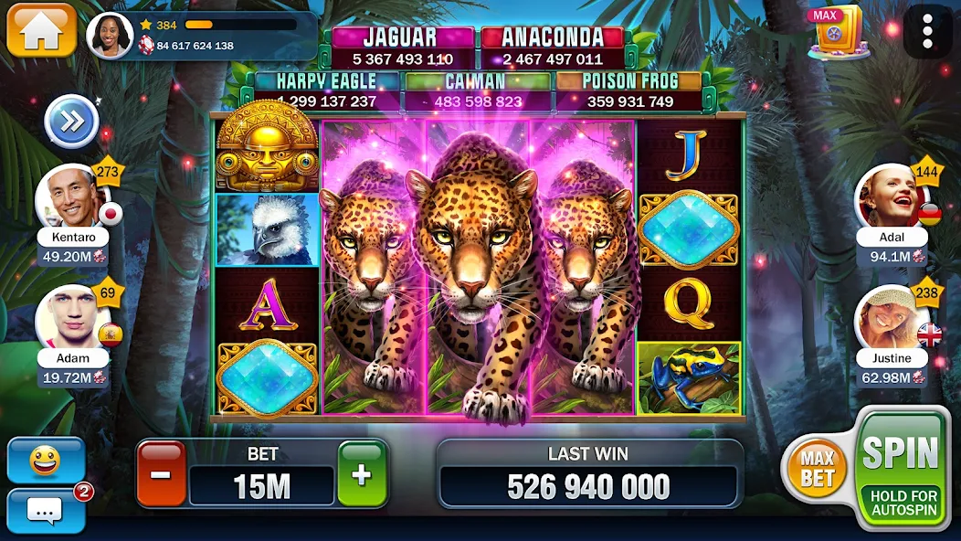 Seleção de jogos de cassino online